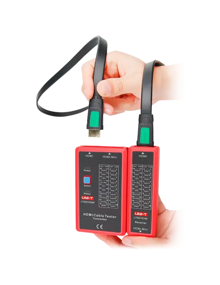 UNI-TREND Tester de cables - Comprobación de estado cables HDMI/MINI-H