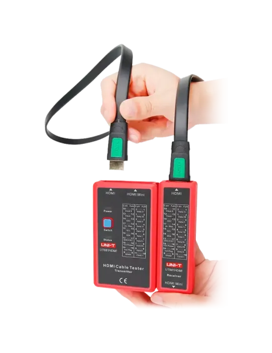 UNI-TREND Tester de cables - Comprobación de estado cables HDMI/MINI-H