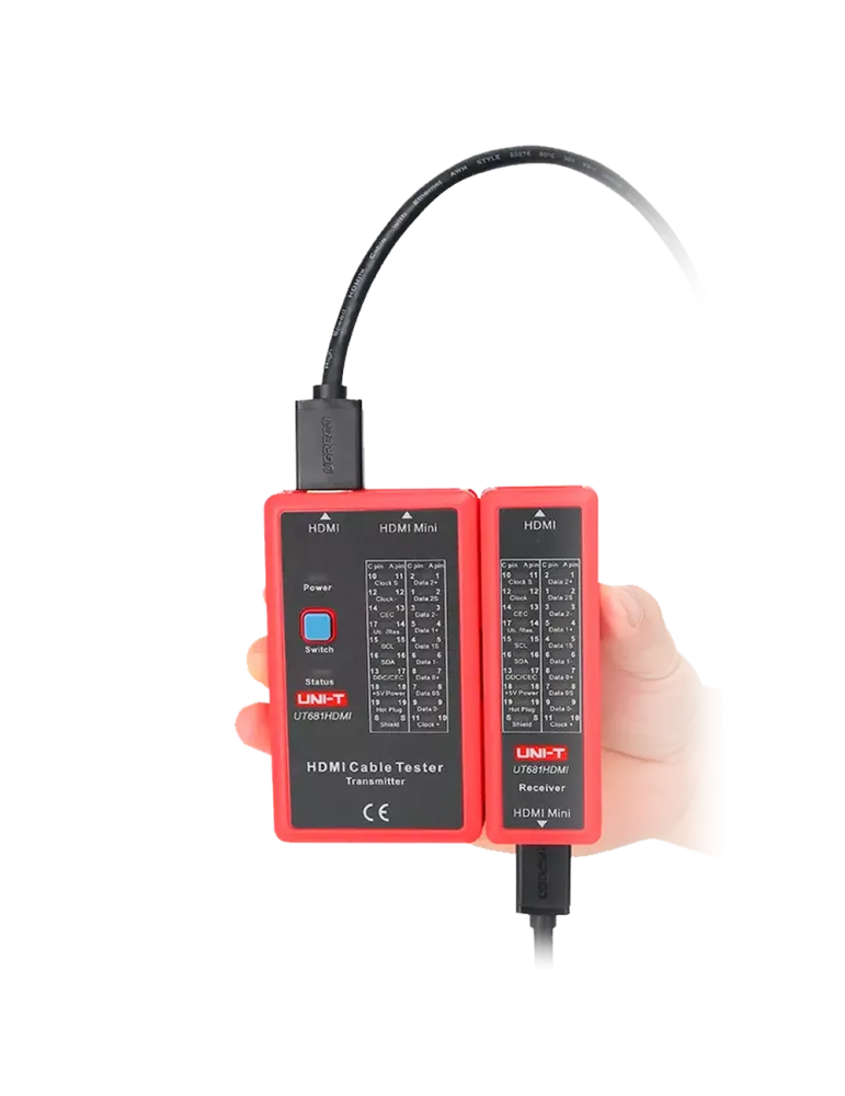 UNI-TREND Tester de cables - Comprobación de estado cables HDMI/MINI-H