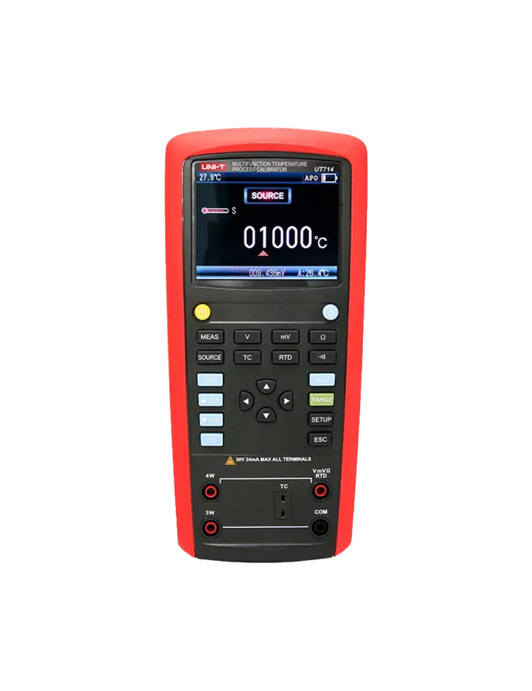 UNI-TREND Calibrador de proceso de temperatura - Display LCD de hasta