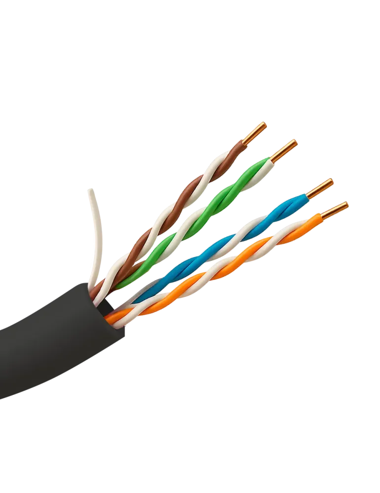 SAFIRE Cable UTP - Categoría 5E - Rollo de 100 metros - Cubierta color