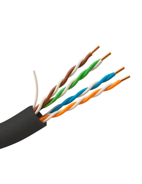 SAFIRE Cable UTP - Categoría 5E - Rollo de 100 metros - Cubierta color