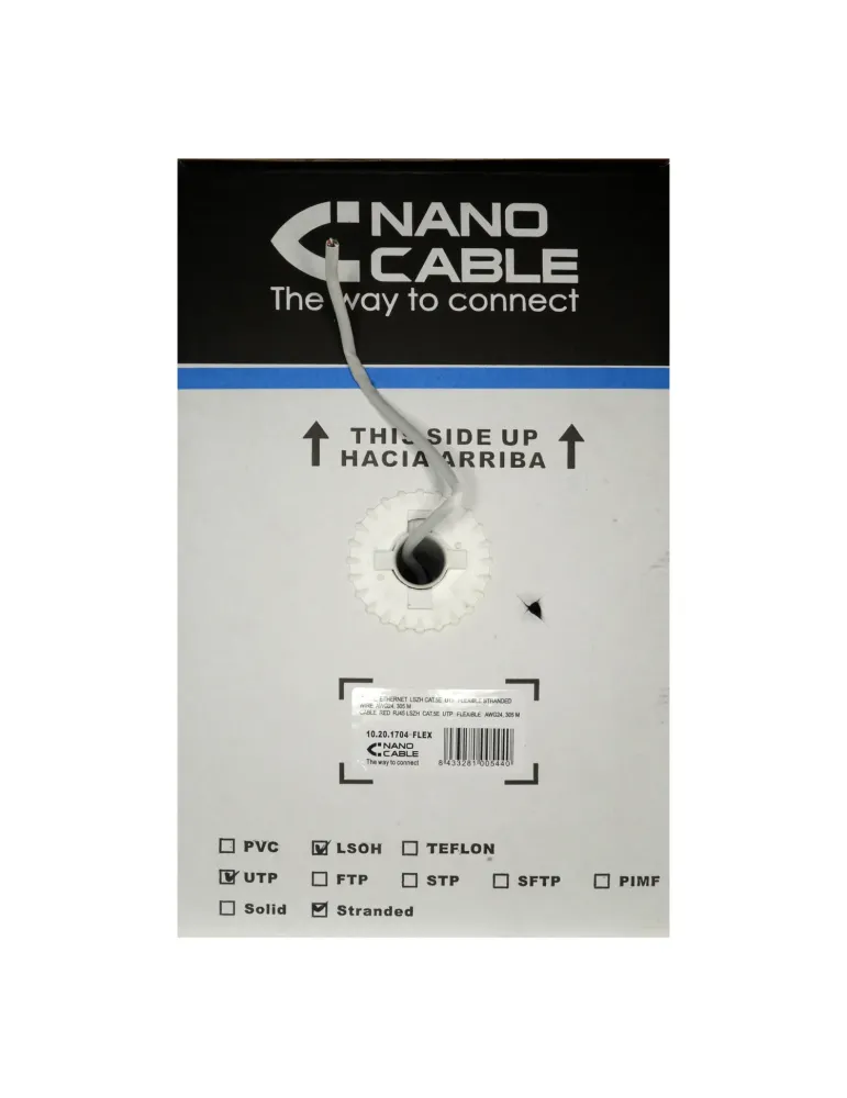 SAFIRE Cable UTP Safire - Categoría 5E - Rollo de 305 metros - Cubiert