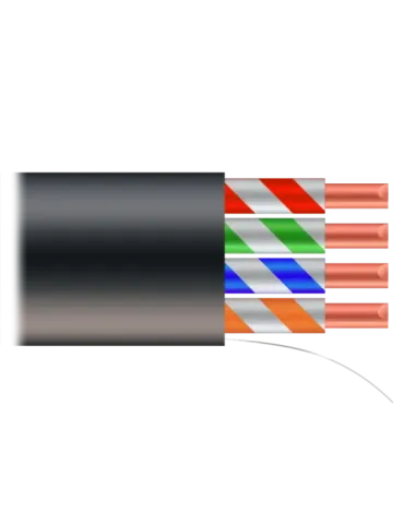 SAFIRE Cable UTP - Categoría 5E - Rollo de 305 metros - Cubierta color