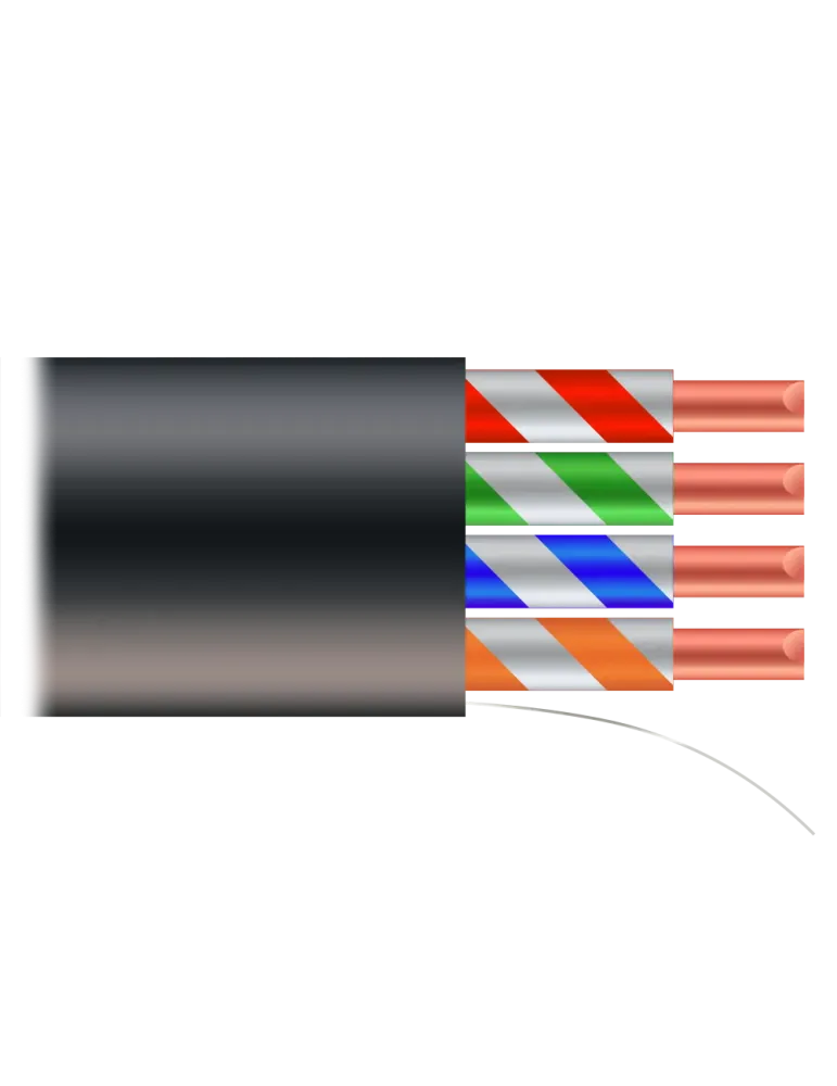 SAFIRE Cable UTP - Categoría 5E - Rollo de 305 metros - Cubierta color