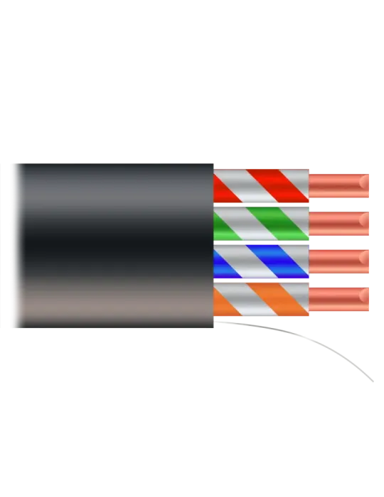 SAFIRE Cable UTP - Categoría 5E - Rollo de 305 metros - Cubierta color