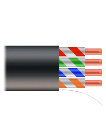 SAFIRE Cable UTP - Categoría 5E - Rollo de 500 metros - Cubierta color
