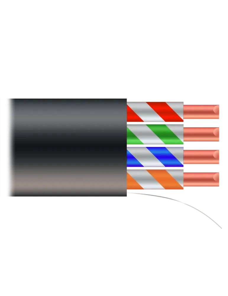 SAFIRE Cable UTP - Categoría 5E - Rollo de 500 metros - Cubierta color