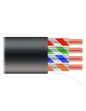 SAFIRE Cable UTP - Categoría 5E - Rollo de 500 metros - Cubierta color