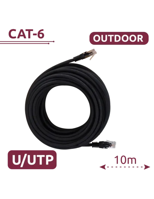 SAFIRE Cable UTP - Ethernet - Conectores RJ45 - Categoría 6 - Cubierta