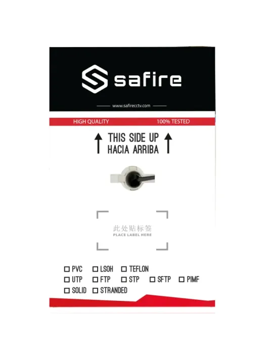 SAFIRE Cable UTP Safire - Categoría 6 - Cumple con 90m Fluke test - Co