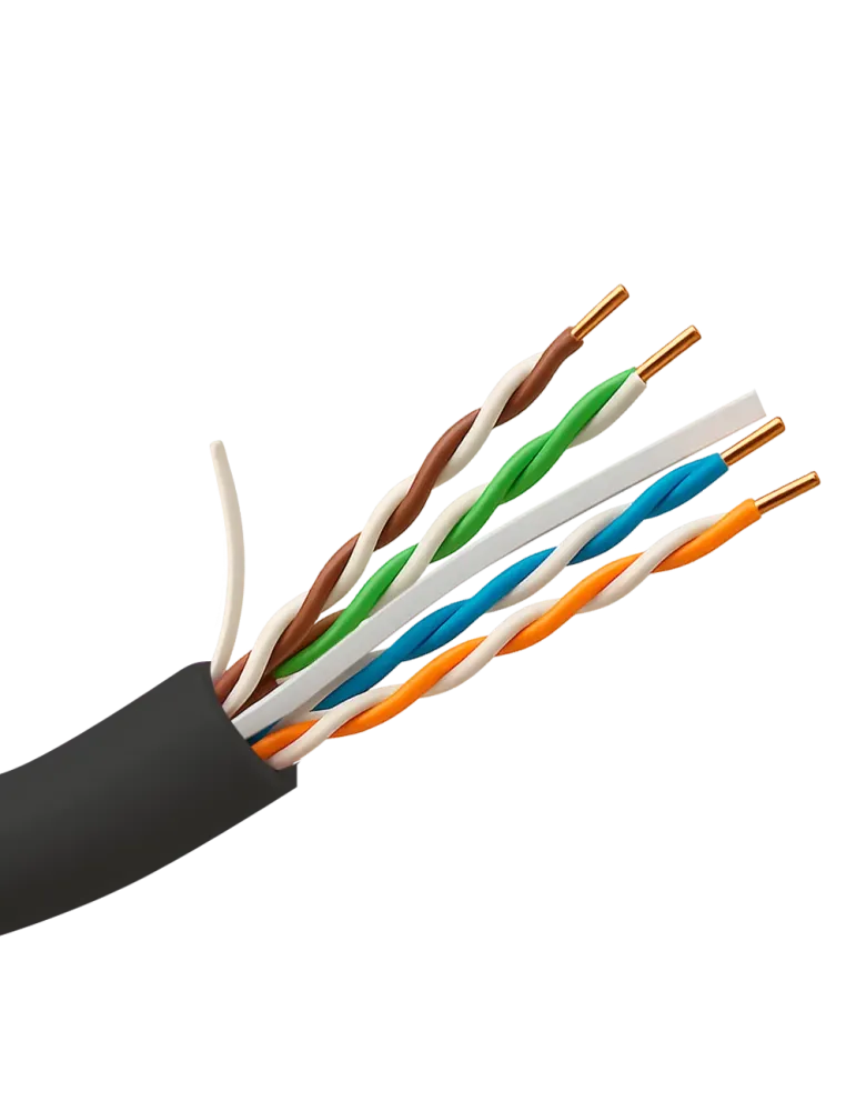 SAFIRE Cable UTP rígido de exterior - Categoría 6 - Cumple con 90m Flu