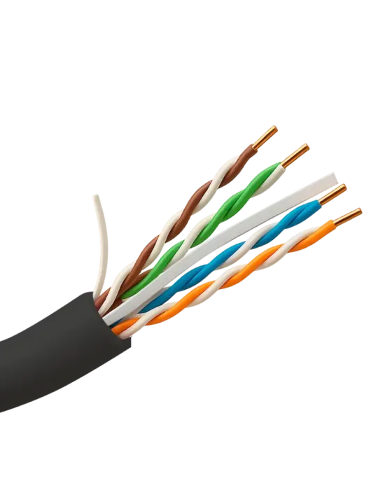 SAFIRE Cable UTP rígido de exterior - Categoría 6 - Cumple con 90m Flu
