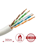 SAFIRE Cable UTP rígido libre de halógenos - Categoría 6 - Cumple con