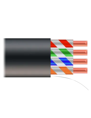 SAFIRE Cable UTP - Categoría 6 - Cumple con 90m Fluke test - Bobina de