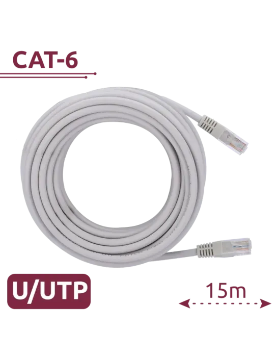 SAFIRE Cable UTP - Ethernet - Conectores RJ45 - Categoría 6 - 15 m - C