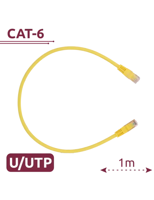 SAFIRE Cable UTP - Ethernet - Conectores RJ45 - Categoría 6 - 1 m - Co
