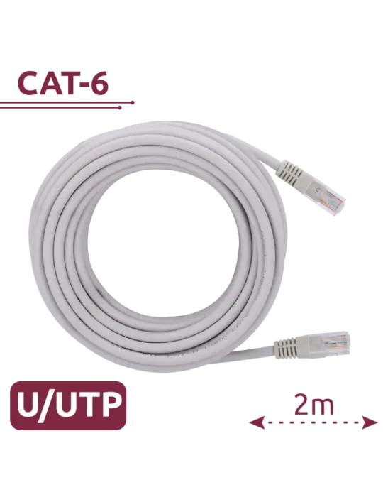 SAFIRE Cable UTP - Ethernet - Conectores RJ45 - Categoría 6 - 2 m - Co
