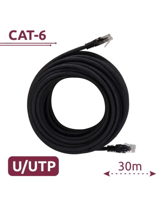 SAFIRE Cable UTP - Ethernet - Conectores RJ45 - Categoría 6 - 30 m - C