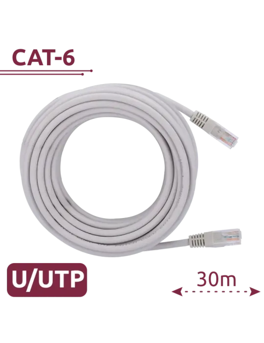 SAFIRE Cable UTP - Ethernet - Conectores RJ45 - Categoría 6 - 30 m - C