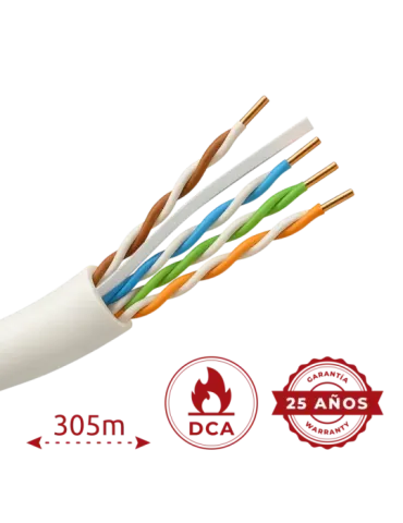 Safire cable UTP Categoría 6A - Conductor OFC,100% cobre - Diámetro 23