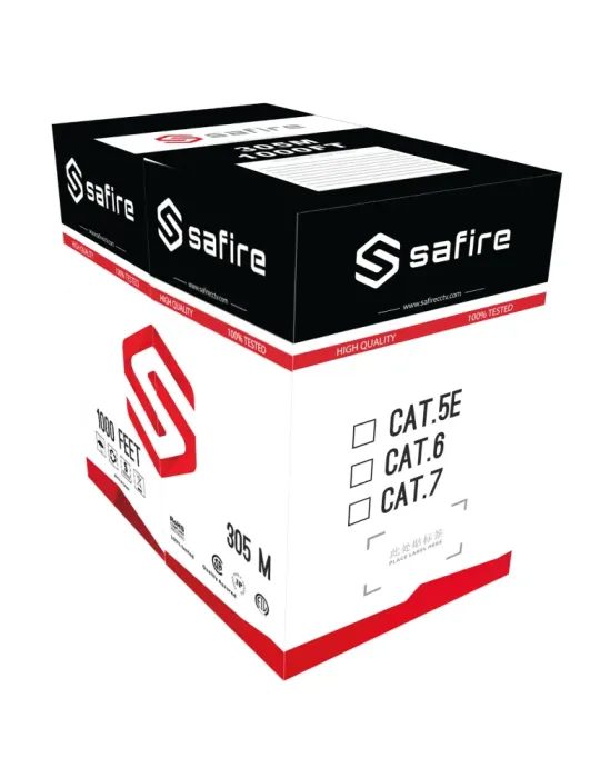 SAFIRE Cable UTP rígido libre de halógenos - Categoría 6 - Conductor O
