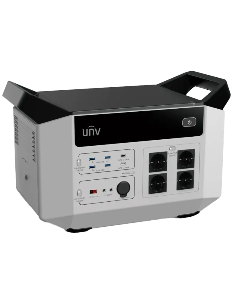 UNIVIEW Batería portátil - Capacidad 2496Wh - Potencia salida 2500W ma