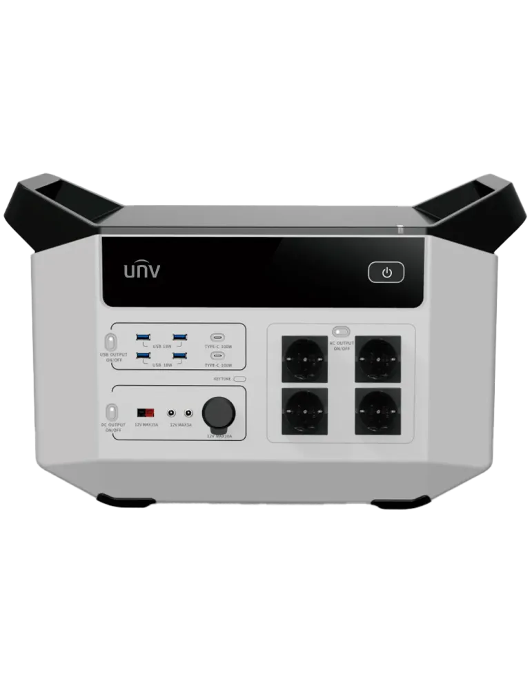 UNIVIEW Batería portátil - Capacidad 2496Wh - Potencia salida 2500W ma