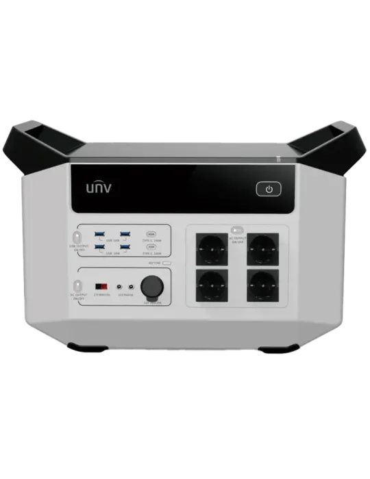 UNIVIEW Batería portátil - Capacidad 2496Wh - Potencia salida 2500W ma