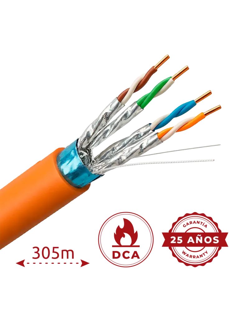 Uniview cable F/FTP categoría 6A - Conductor OFC,100% cobre - Diámetro