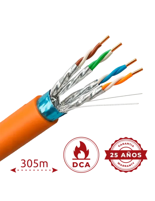 Uniview cable F/FTP categoría 6A - Conductor OFC,100% cobre - Diámetro