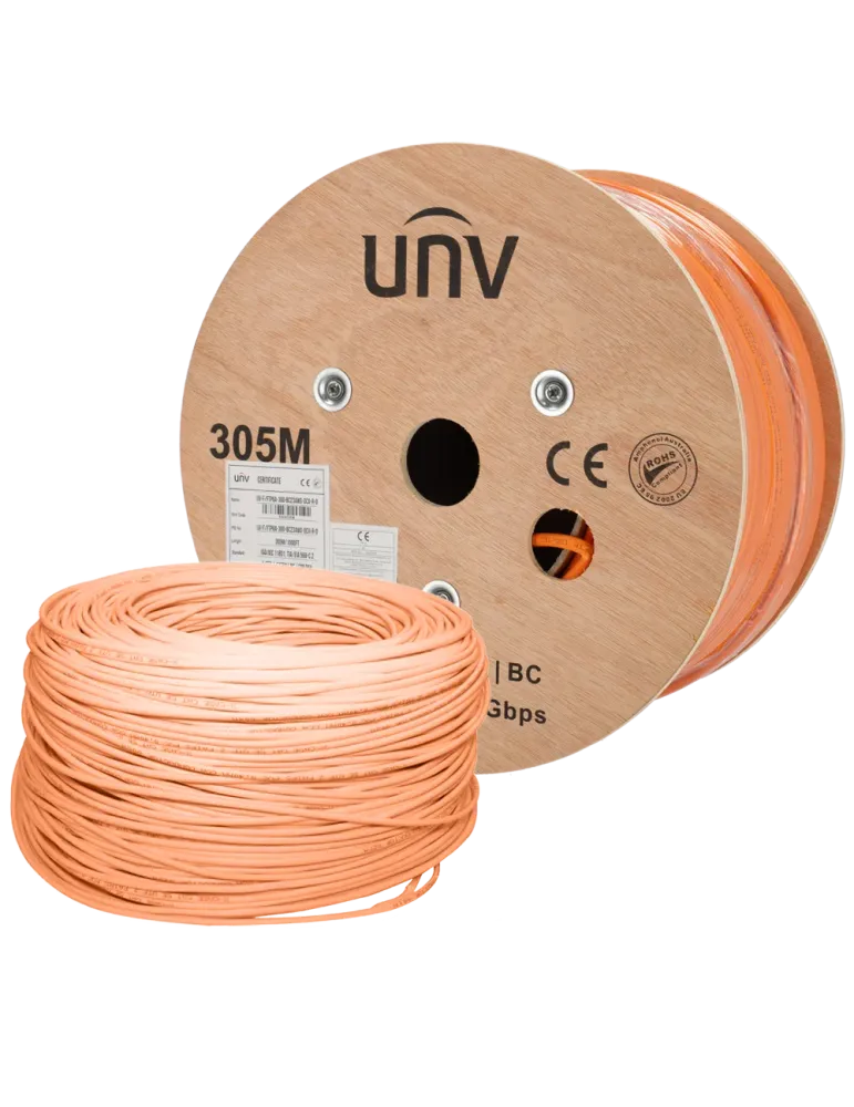 Uniview cable F/FTP categoría 6A - Conductor OFC,100% cobre - Diámetro