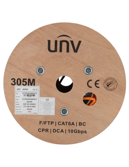 Uniview cable F/FTP categoría 6A - Conductor OFC,100% cobre - Diámetro