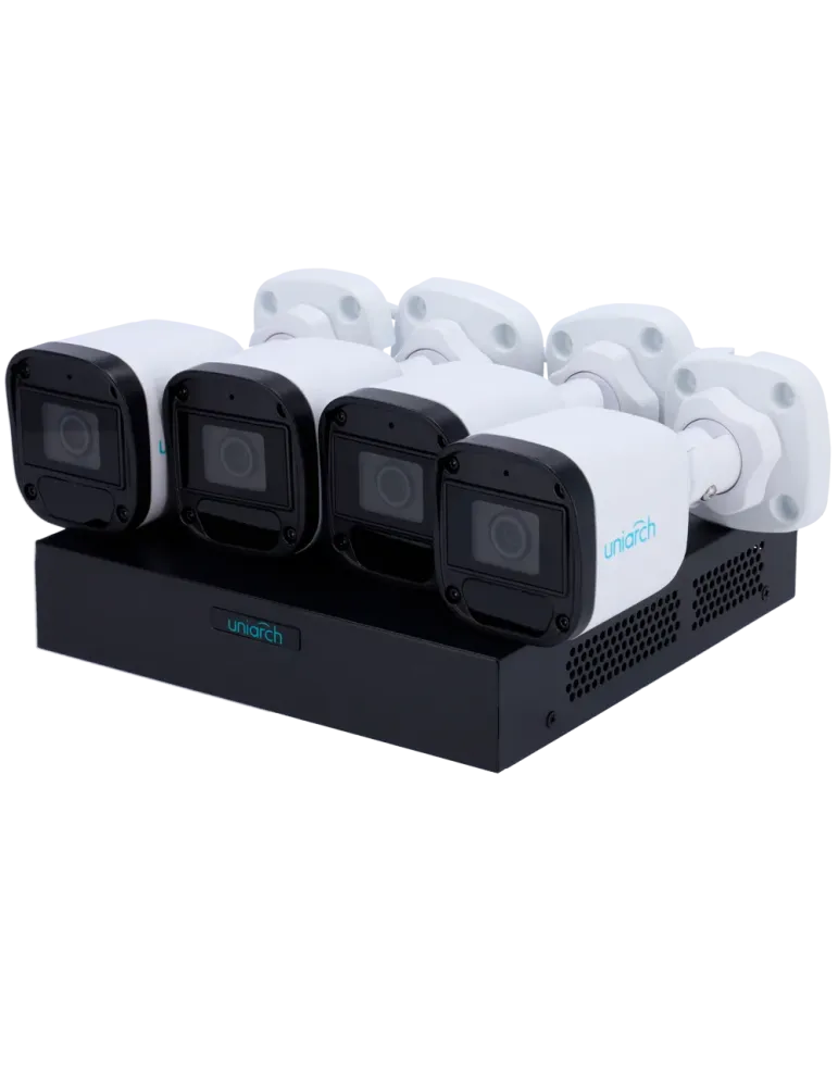 UNIARCH Kit de Videovigilancia Uniarch - NVR 8CH PoE - 4 Cámaras bulle