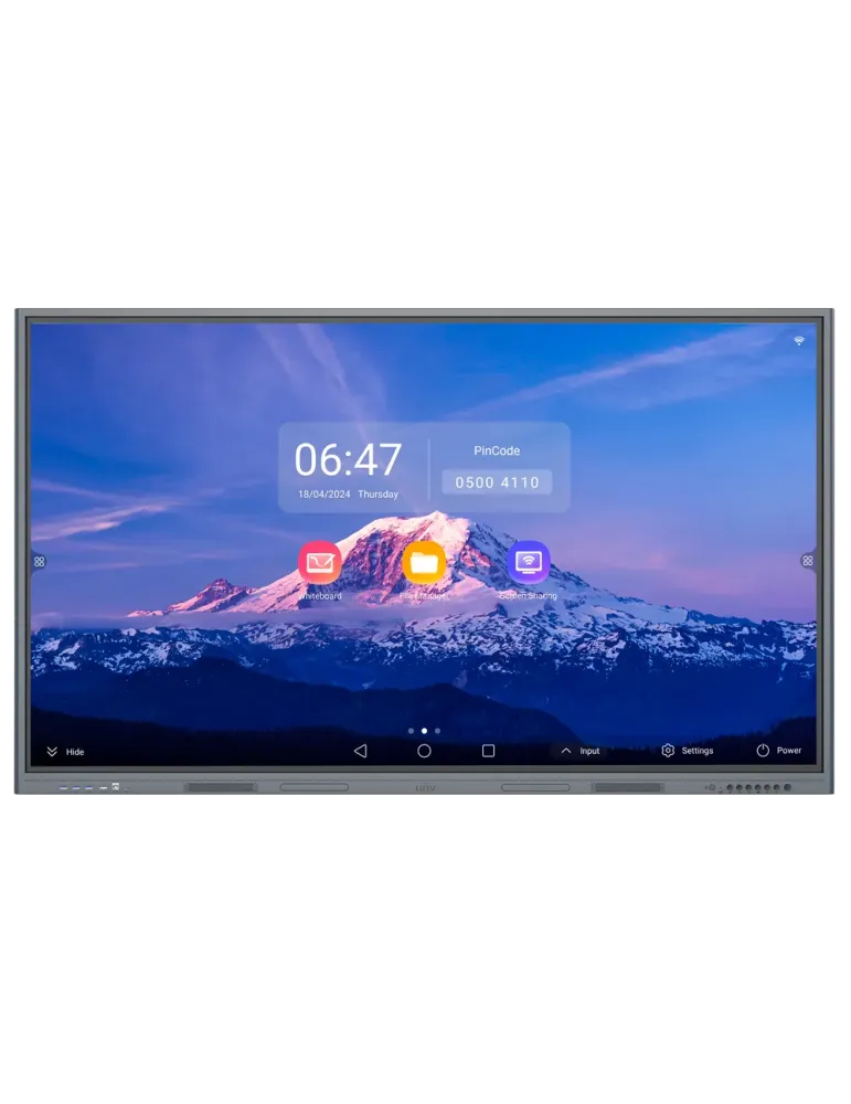UNIVIEW Monitor interactivo 65″ - Resolución 4K - Android 13 - 4 GB RA