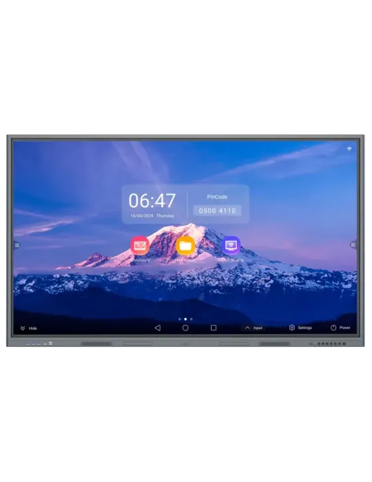UNIVIEW Monitor interactivo 65″ - Resolución 4K - Android 13 - 4 GB RA