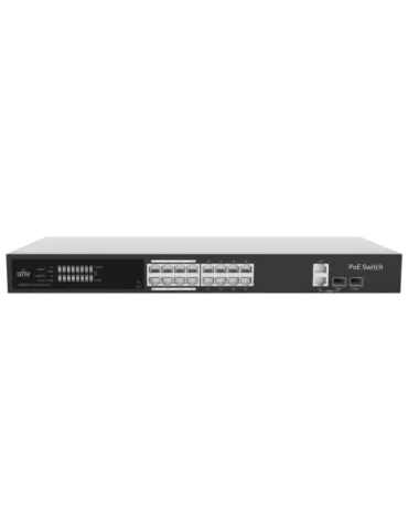 Uniview Switch PoE Cloud Gestionable Capa 2 - 16 PoE802.3af/at + 2 upl