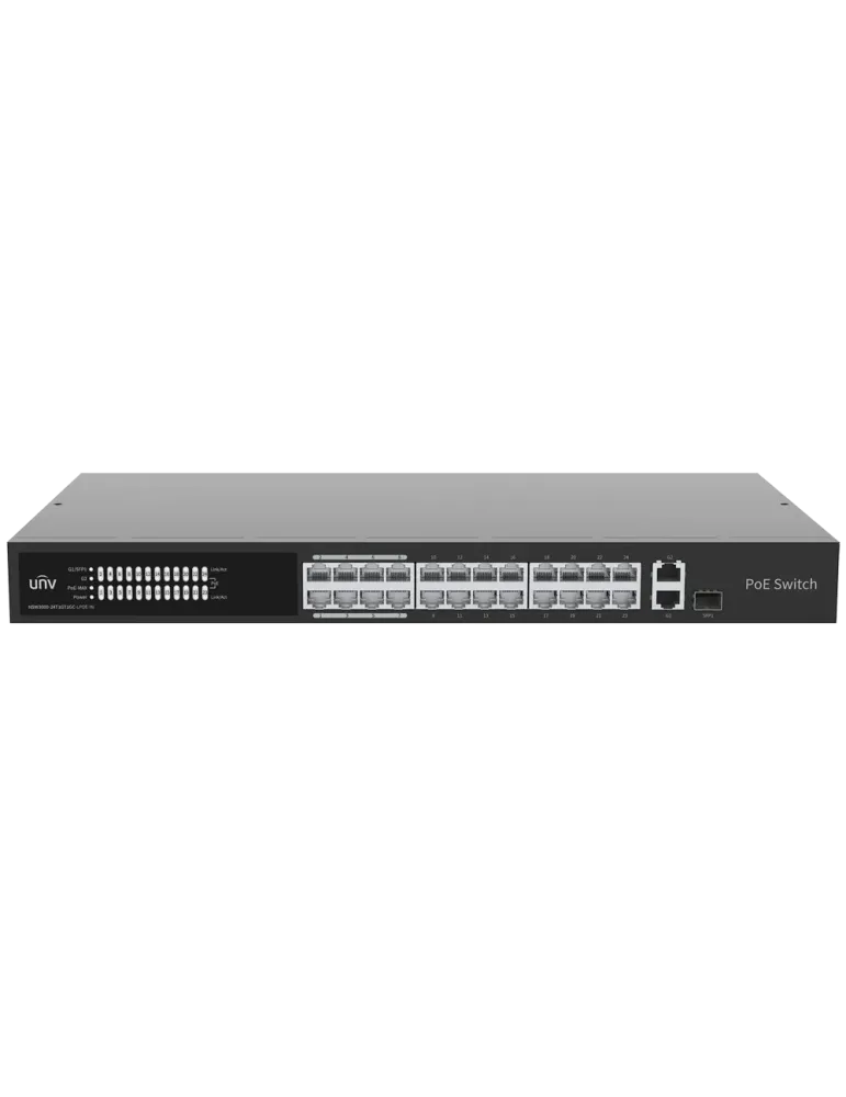 Uniview Switch PoE Cloud Gestionable Capa 2 - 24 PoE802.3af/at + 1 upl