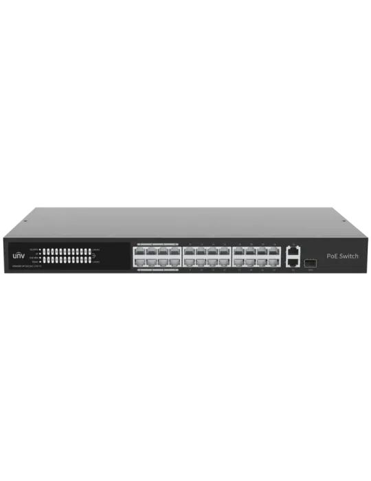 Uniview Switch PoE Cloud Gestionable Capa 2 - 24 PoE802.3af/at + 1 upl