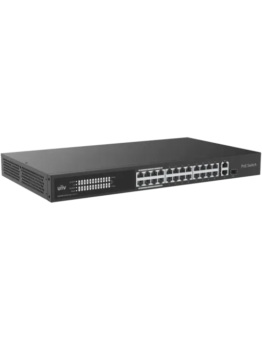 Uniview Switch PoE Cloud Gestionable Capa 2 - 24 PoE802.3af/at + 1 upl