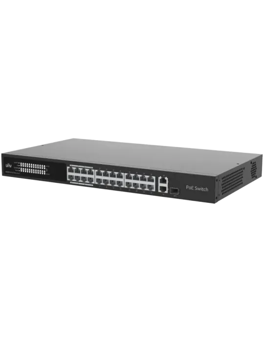 Uniview Switch PoE Cloud Gestionable Capa 2 - 24 PoE802.3af/at + 1 upl