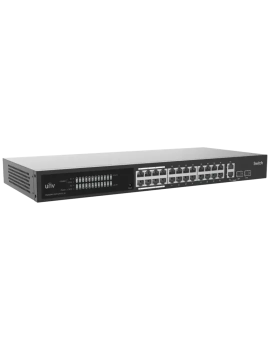 Uniview Switch Cloud Gestionable Capa 2 - 24 RJ45 GE + 2 uplink RJ45 G