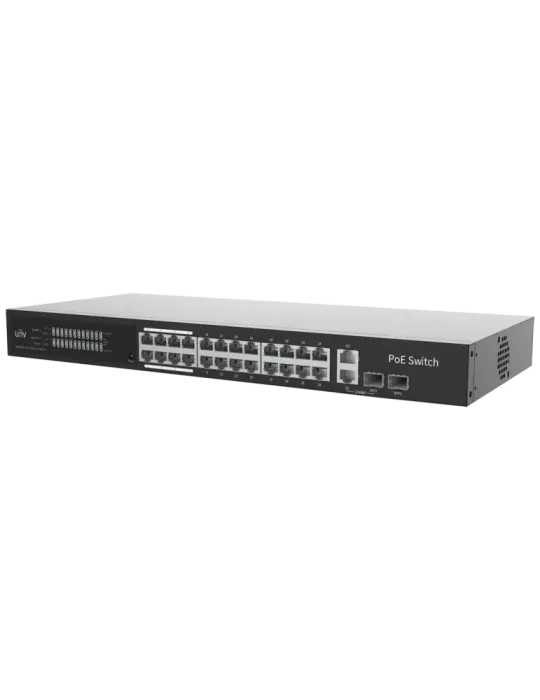 Uniview Switch PoE Cloud Gestionable Capa 2 - 24 PoE802.3af/at + 2 upl