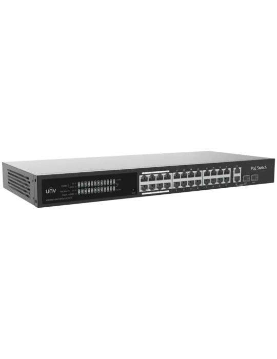 Uniview Switch PoE Cloud Gestionable Capa 2 - 24 PoE802.3af/at + 2 upl