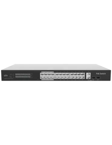 Uniview Switch PoE Cloud Gestionable Capa 2 - 24 PoE802.3af/at + 2 upl