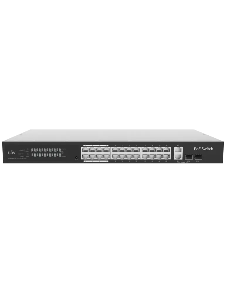 Uniview Switch PoE Cloud Gestionable Capa 2 - 24 PoE802.3af/at + 2 upl