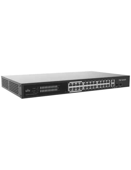 Uniview Switch PoE Cloud Gestionable Capa 2 - 24 PoE802.3af/at + 2 upl