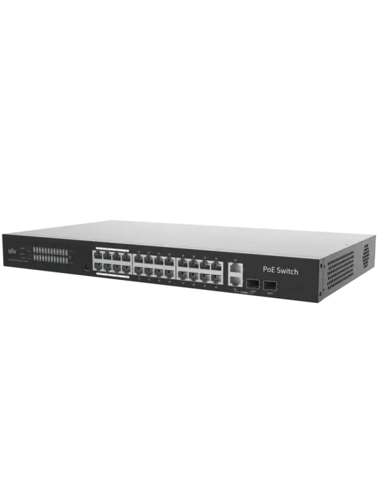 Uniview Switch PoE Cloud Gestionable Capa 2 - 24 PoE802.3af/at + 2 upl