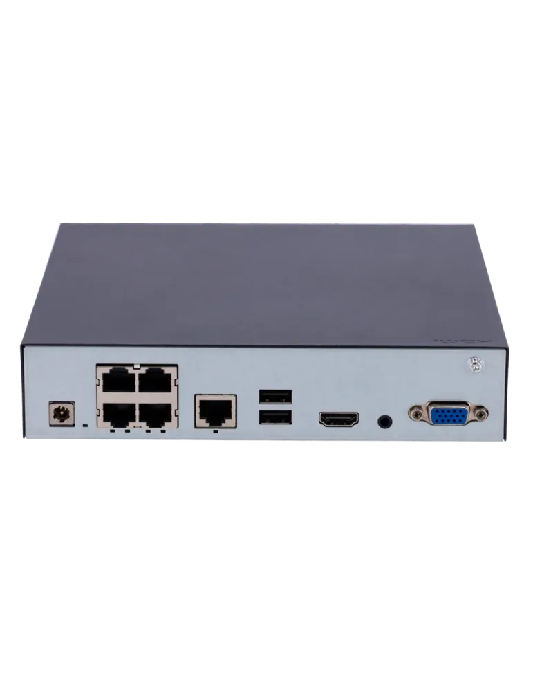 UNIARCH Grabador NVR Uniarch - 4 CH vídeo / 4 CH PoE - Ancho de banda