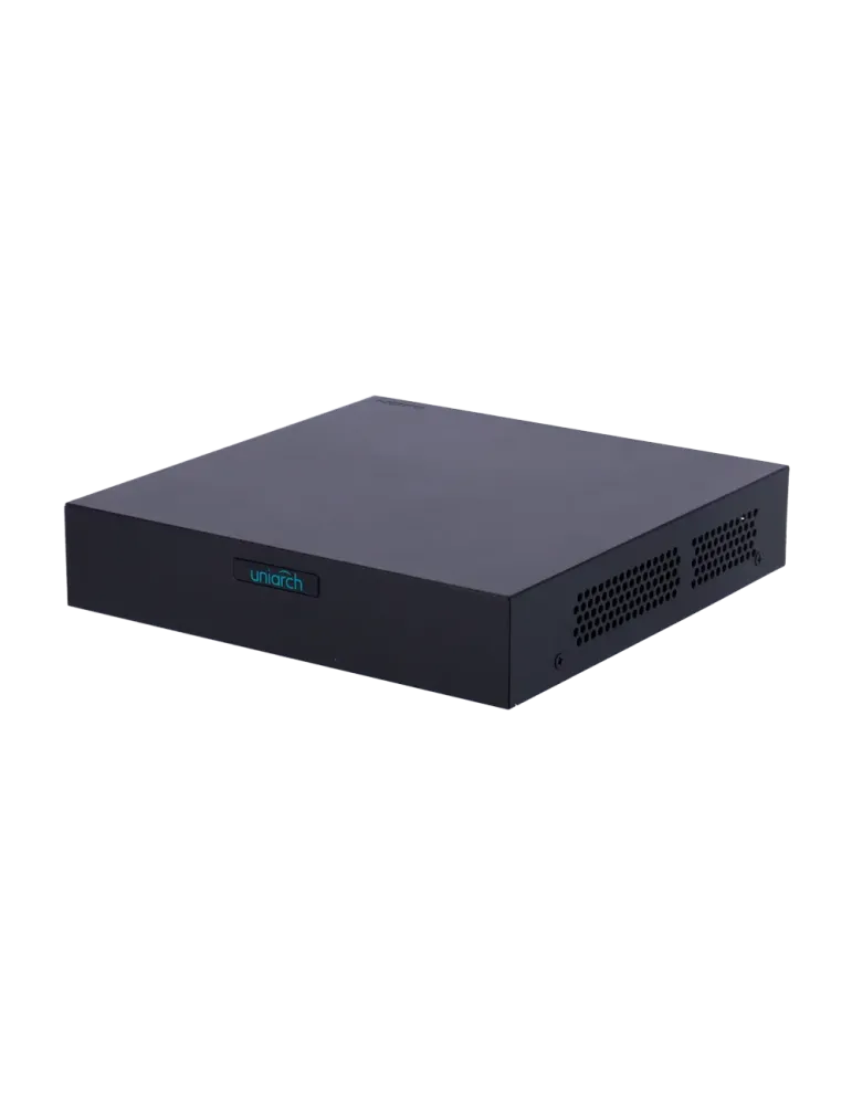 UNIARCH Grabador NVR Uniarch - 8 CH vídeo / 8 CH PoE - Ancho de banda